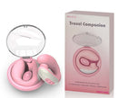 Mini Estimulador Feminino Recarregável com 5 Modos de Sucção e 10 Modos de Vibração – TRAVEL COMPANION