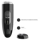 Masturbador em silicone ABS com 10 modos de vibrações