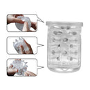 Masturbador em silicone ABS com 10 modos de vibrações