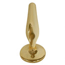 Plug Anal Dourado para Iniciantes Joia Anal em Metal - HARD