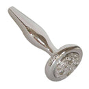 Plug Anal Cromado para Iniciantes Joia Anal em Metal - HARD