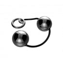 Ben-Wa Bolas para Pompoar em metal Preta - Cordão 4cm - HARD