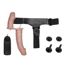Pênis c/ cinta para Dupla Penetração com Vibração de Multivelocidade - Strap On