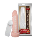 Pênis Realístico com Vértebra em CyberSkin® com Vibro Multivelocidade 16 x 5 cm