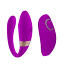 Vibrador de luxo para casais com pontas duplas e hastes flexísiveis. Possui 10 modos de vibrações