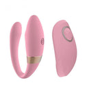 Vibrador de luxo para casais com pontas duplas e hastes flexísiveis. Possui 10 modos de vibrações