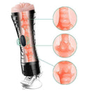 Masturbador Lanterna c/ Vibro e Ventosa Vagina CyberSkin - Bussy