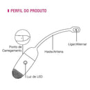 Vini Pink Cápsula Vibratória controlada via App Recarregável - Magic Motion