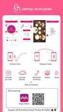 Vini Pink Cápsula Vibratória controlada via App Recarregável - Magic Motion