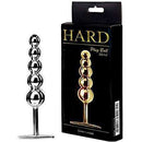 Plug Anal Ball Stick em Metal Cromado 15 cm com haste - HARD