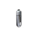 Mini Vibrador 10 vibrações Power Bullet Cápsula - Cromo Metalizado