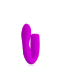 Vibrador Recarregável Ponto G com Alça Metalizada e Estimulador Clitoriano – PRETTY LOVE JERSEY