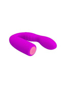 Vibrador Recarregável Ponto G com Alça Metalizada e Estimulador Clitoriano – PRETTY LOVE JERSEY