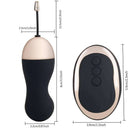 Vibrador Bullet Luxo Recarregável - Controle wireless - 10 Vibrações - Preto