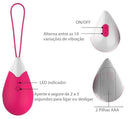 Bullet em Silicone Recarregável Controle s/ fio para Exercícios - Kegel Ben wa - 10 Vibrações - Rosa