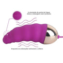 Vibrador Bullet Luxo Recarregável - Controle wireless - 10 Vibrações - Rosa