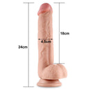 Pênis Realista com Camada de Dupla macio e firme 9.5" - LOVETOY SLIDING-SKIN DUAL LAYER DONG
