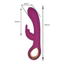 Vibrador Dupla Estimulação Ponto G e Clitóris Rabbit Luxo Recarregável em Silicone - Lealso
