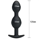 Plug Anal com Duas Esferas com Peso Interno - PRETTY LOVE SPECIAL ANAL STIMULATION