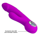 Vibrador com Detalhe de Glande, 7 Modos de Pulsação e 5 Intensidades de Vibração