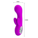 Vibrador com Estimulador Clitoriano Duplo e 30 Modos de Vibração