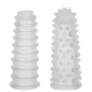 Dedeira para massagem com 2 unidades em silicone - diversas cores