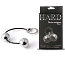 Colar Tailandes cordão em silicone HARD (com 2 esferas) - Cromada