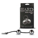 Colar Tailandes cordão em silicone HARD (com 2 esferas) - Cromada