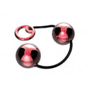 Ben-Wa Bolas para Pompoar em metal Vermelha - Cordão 4cm - HARD