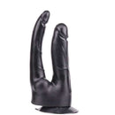 Pênis Dupla penetração com Ventosa cor Preto