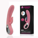 Vibrador com Estimulador Clitoriano com Sucção, Alça Metalizada e 12 Modos de Vibração