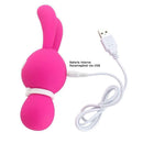 Vibrador Recarregável Formato Coelho com 10 Modos de Vibração - APHRODISIA DORCEL TRIPLE MOTORS LOVELY BUNNY
