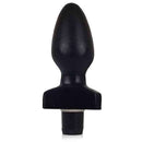 Plug Oval - 12 x 6 cm na cor preto - com vibrador multivelocidade