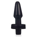 Plug Anal cônico - 12 x 4,5 cm na cor preto - com vibrador multivelocidade - PLUG 21