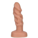 Plug Anal em Jelly medidas 12 X 3 cm - Bege