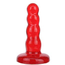 Plug Anal em Jelly medidas 12,5 X 3 cm - Vermelho