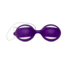 Ben-Wa Bolas para Pompoar em Silicone - Lilás - cordão em Nylon. 4cm