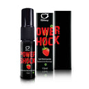 Gel Eletrizante Power Shock Beijável - Morango - 15ml SPRAY