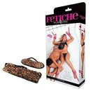 Kit Bondage com 4 Amarras e Venda de pelúcia - oncinha