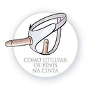 Strap On Dual Penetrix Cinta para 2 pênis realísticos