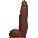 Pênis Grande J.Holmes 27x5,5 cm com escroto na cor marrom