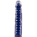 Pênis em jelly aromatizado de Uva slin style - 18 x 2,5 cm na cor lilás translúcida