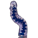 Pênis em jelly aromatizado de Uva slin style - 18 x 2,5 cm na cor lilás translúcida
