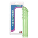 Capa para aumento instantâneo do pênis 17cm com corpo liso em silicone fosforescente