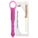 Plug Anal Rod corpo estreito com base anelada 19cm cor rosa