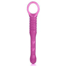 Plug Anal Rod corpo estreito com base anelada 19cm cor rosa