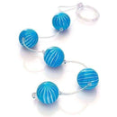 Cordão Tailândes Bolas Médias com cordão de silicone (com 5 esferas) - várias cores