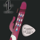 Vibrador com Esferas internas e Ponta com Movimento Vai e Vem