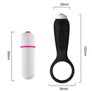 Estimulador Anel Peniano com Vibrador Estimulador de Clitóris Longo - Ultra Macio
