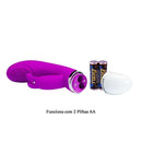 Vibrador com Estimulador Formato Coelho com 3 Intensidades de Vibração - PRETTY LOVE SOG